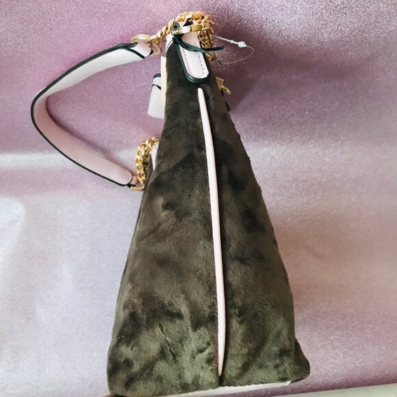 Juicy Couture Classic Scottie Dogs Hobo Bag Chocolate/Pink NWT - Picture 5 of 11